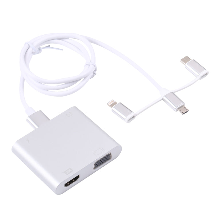 L'adattatore docking station per HDTV digitale 3 in 1 7585D supporta HDMI VGA AUX e ricarica L'adattatore docking station per HDTV digitale 3 in 1 7585D supporta HDMI VGA AUX e ricarica